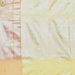 Banarasi Silk Works Yellow Woven Saree With Unstitched Blouse image 4