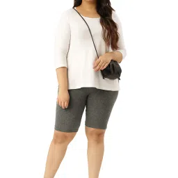 theRebelinme Grey Cotton Shorts image 4