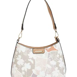 Code by Lifestyle Taupe Printed Hobo Bag image 1