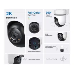TP-link 2304x1296 Pixel Outdoor Full Color Night Vision Pan/Tilt Security WiFi Camera, TAPO C510W image 2