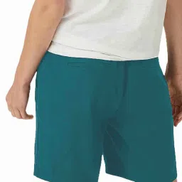 PATRORNA Teal Regular Fit Shorts image 2