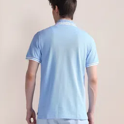 U.S. Polo Assn. Men Solid Polo Collar Cotton Slim Fit T-Shirt image 4