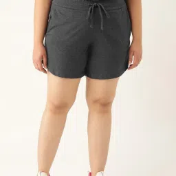 theRebelinme Grey Cotton Shorts image 1