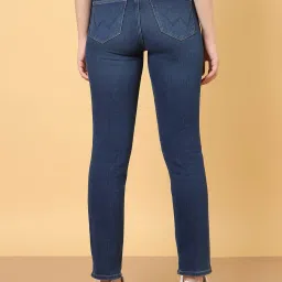 Wrangler Blue Slim Fit High Rise Jeans image 2