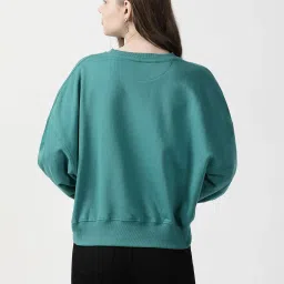 Wrangler Green Cotton Graphic Pullover image 2