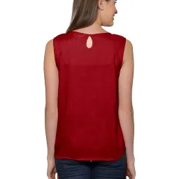 PATRORNA Maroon Regular Fit Top image 2