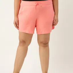 theRebelinme Peach Cotton Shorts image 1