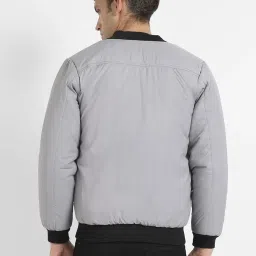 Campus Sutra Light Grey Regular Fit Jacket image 2