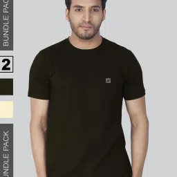 Lux Nitro Black & Yellow Regular Fit T-Shirt Pack of - 2 image 2