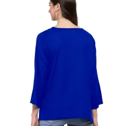 PATRORNA Royal Blue Regular Fit Top image 2
