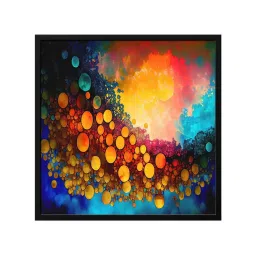 999Store Printed Multicolor Canvas Wall Art image 2