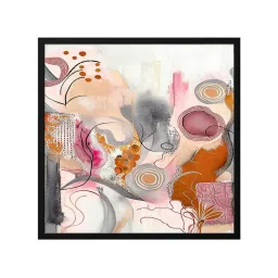 999Store Printed Pink Canvas Wall Art image 2