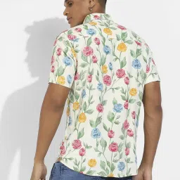 Campus Sutra Multicolored Regular Fit Floral Print Shirt image 2