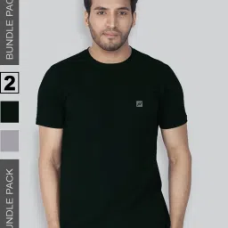 Lux Nitro Green & Pewter Regular Fit T-Shirt Pack of - 2 image 2