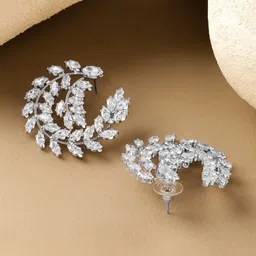 Rubans Leaf Shaped Half Hoop Earrings image 5