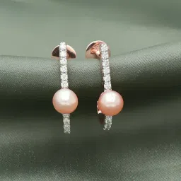 Malabar Gold and Diamonds 18k Rose Gold Hoop Earrings-picture-17