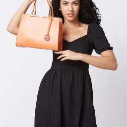 Globus Orange Solid Medium Handbag image 2