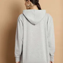 Vimal Jonney Grey Printed Hoodie image 2