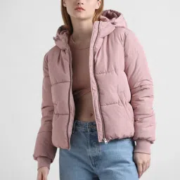 Only Pink Regular Fit Puffer Jacket image 2