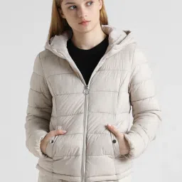 Only Cream Regular Fit Puffer Jacket image 2