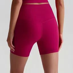 aeractive Ribbed High-Rise Biker Shorts image 2