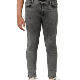 Under Fourteen Only Kids Black Solid Jeans-picture-14