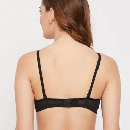 Clovia Black & Beige Non Wired Padded Push Up Bra image 2