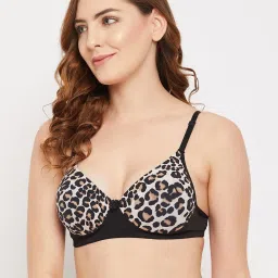 Clovia Black & Beige Non Wired Padded Push Up Bra image 3
