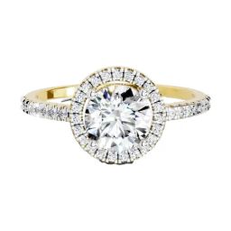Sparkles Lab Grown Diamond 14k (585) Yellow Gold Ring Women-picture-22