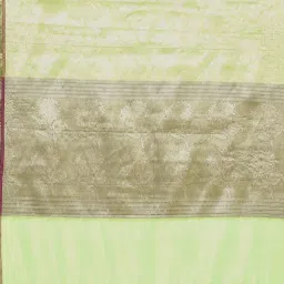 Banarasi Silk Works Green Woven Saree With Unstitched Blouse image 4