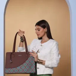 ZOUK Kolkata Nouveau Printed Tote Handbag-picture-17