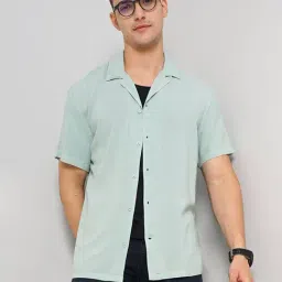 celio* Mint Green Regular Fit Shirt-image-21