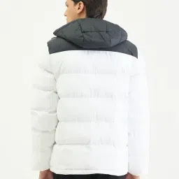 Gant Men Regular Fit White Block Padded Jacket image 2