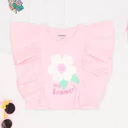 Pantaloons Junior Girls Pink T-Shirt-image-67