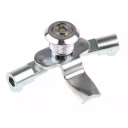 Steinbach & Vollman Three Point Key Lock Zinc, 14 mm Panel to Tongue Depth, 20.2x20.2 mm Panel Cutout, 3487078 image 3