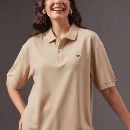 RISS Women Brand Logo Polo Collar T-shirt-picture-21