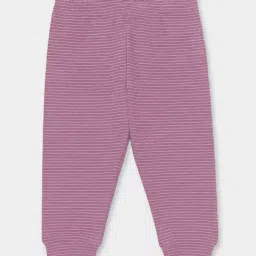Miarcus Kids Mauve Stripred Regular Fit Thermal Clothing Set image 5