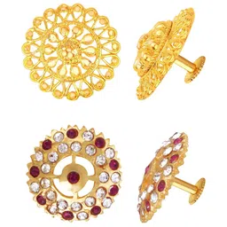 VIVASTRI Women Gold-Plated Alloy Earrings-picture-21