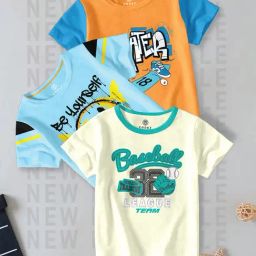 Codez Kids Multicolor Printed T-Shirt (Pack Of 3)-picture-10