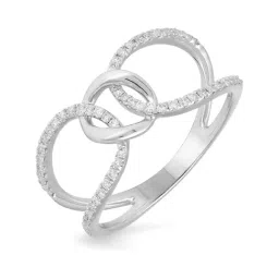 Malabar Gold and Diamonds 18k Rose Gold Diamond Ring for Women-picture-26