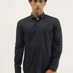 United Colors Of Benetton Black Slim Fit Polka Dot Shirt-picture-44