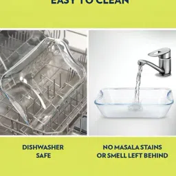 Borosil Transparent Baking Dish Set with Handle - Set of 4 Piece image 5