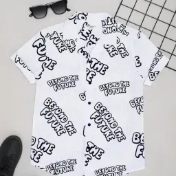 Pantaloons Junior Boys White Cotton Printed Shirt-picture-34