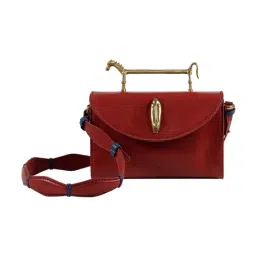 Hidesign Red Pharaoh 03 Leather Medium Satchel-image-79