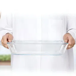Borosil Transparent Baking Dish Set with Handle - Set of 4 Piece image 2