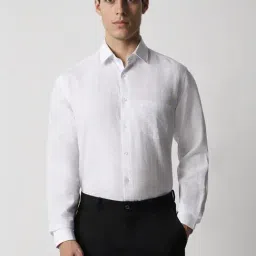 Van Heusen White Regular Fit Checks Shirt-picture-21