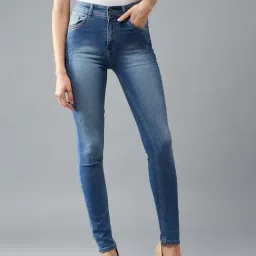 DOLCE CRUDO Blue Plain Jeans-picture-36