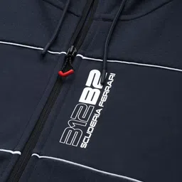 PUMA Motorsport Men Navy Blue B12B2 Ferrari Race Hdd Sweat Jacket image 5