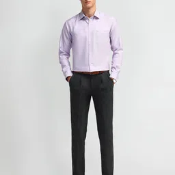 Arrow Men Manhattan Spread Collar Textured Cotton Slim Fit Formal Shirt image 3