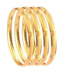 Jewar Mandi Set Of 4 Gold-Plated Bangles image 3